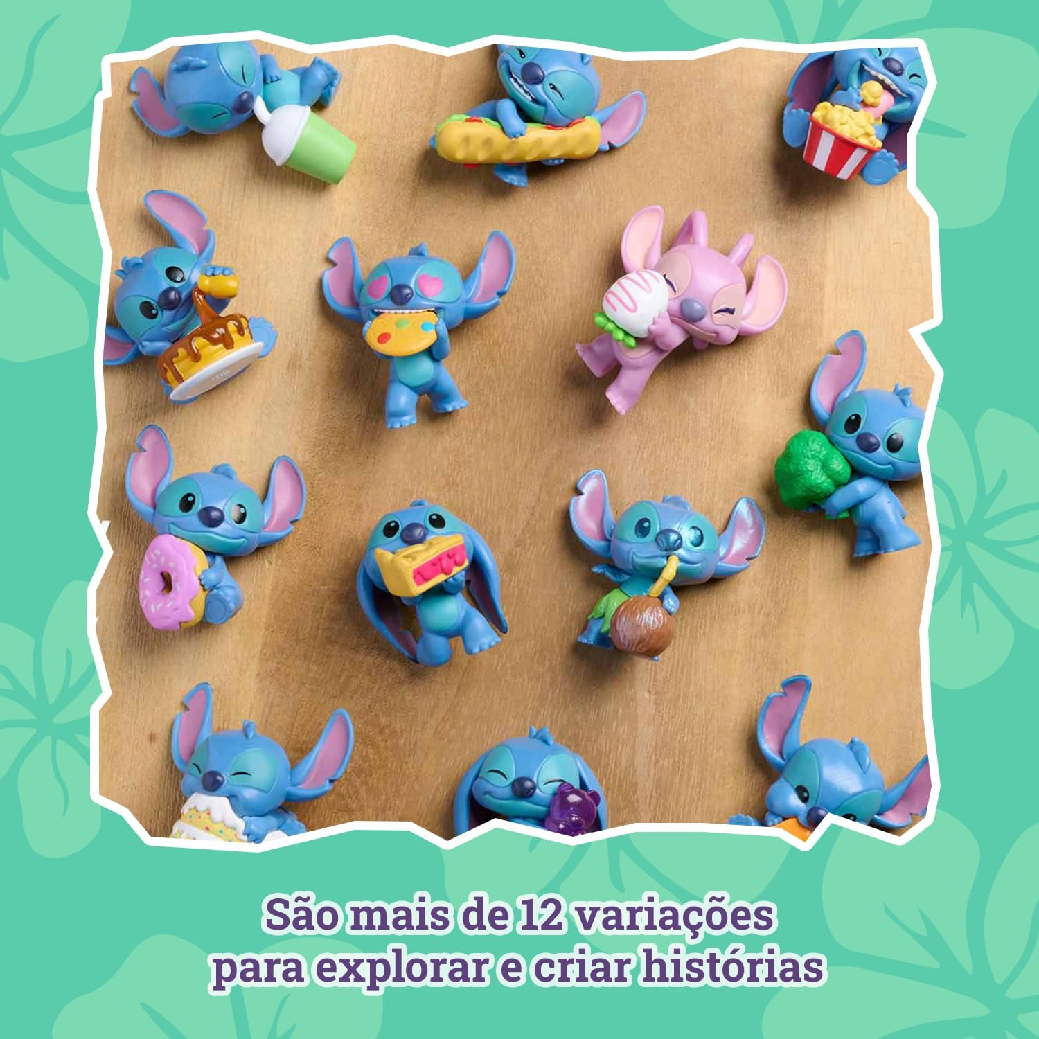 Mini Stitch - Coleção Lanches Divertidos! | Caixa Com 5 Capsulas Stitch