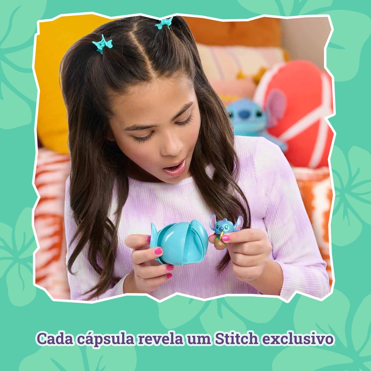 Mini Stitch - Coleção Lanches Divertidos! | Caixa Com 5 Capsulas Stitch